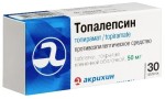 Топалепсин, таблетки покрытые пленочной оболочкой 50 мг 30 шт