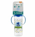 Бутылочка для кормления, Mum&Baby (Мам энд Беби) 250 мл арт. 2969842 первая моя с силиконовой соской и ручками средний поток с 0 мес синяя