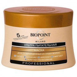 Маска Biopoint Ультра питательная для поврежденных и сухих волос 250 мл