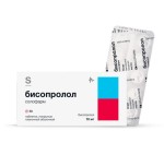 Бисопролол солофарм, таблетки покрытые пленочной оболочкой 10 мг 50 шт