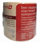 Бинт медицинский эластичный компрессионный, Lauma (Лаума) р. 8смх3м модель 5 средней растяжимости
