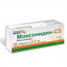 Моксонидин-СЗ, табл. п/о пленочной 0.3 мг №28
