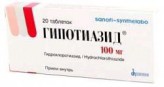 Гипотиазид, табл. 25 мг №20