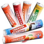 Блок глюкоза, таблетки жевательные 2.33 г 18 шт кола с лимоном