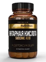 Янтарная кислота aTech Nutrition премиум 60 шт. табл. 500 мг