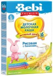 Каша молочная, Bebi (Беби) 250 г Премиум рис банан с 4 мес